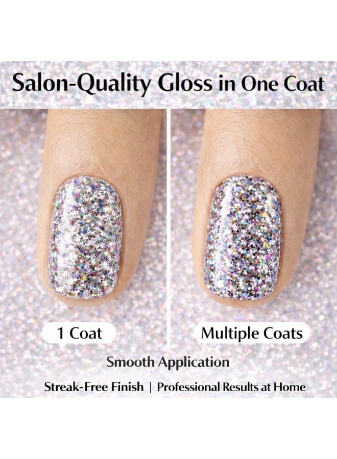 Brunson Classic Nail Polish 18ml Fast Dry Nail Lacquer Nail Harderner Normal Polish Glossy Gel Effect Quick Air Dry Long-Lasting Natural Nail Enamel Salon Quality Manicure Pedicure Regular Polish - Image 4